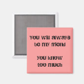 引用文おもしろい冷蔵庫用マグネットユーモアおもしろい友人ギフト マグネット (正面/裏面)