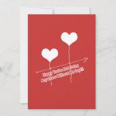 引用文おもしろい及びハート型バルーン シーズンカード (正面)