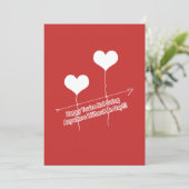 引用文おもしろい及びハート型バルーン シーズンカード (スタンド正面)