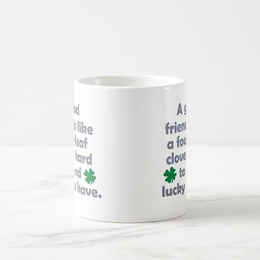 引用文おもしろい幸せな友情の日のギフトアイディア コーヒーマグカップ (中央)