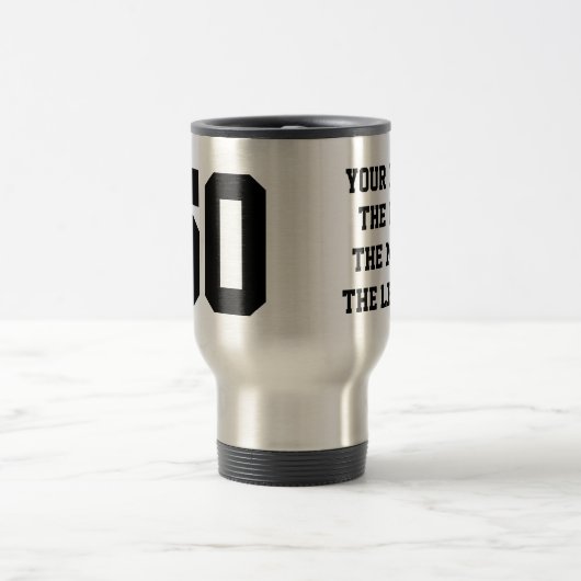 引用文おもしろい旅行用コーヒーマ男性へグの誕生日 トラベルマグ (中央)