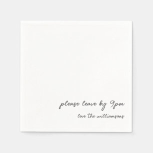 引用文おもしろい早夜老夫婦ユーモアカスタム スタンダードカクテルナプキン