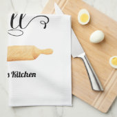 引用文おもしろい白黒 キッチンタオル (四つ折り)