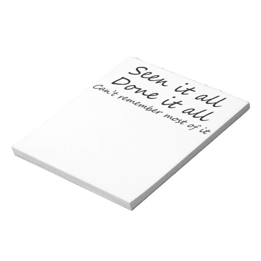 引用文おもしろい皮肉なユーモア機知ことわざ誕生日 ノートパッド (回転)