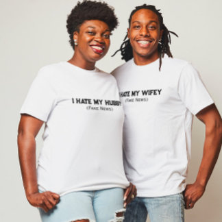 引用文おもしろい私は私のハビー偽のニュースTシャツを嫌う Tシャツ