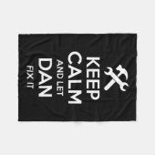 引用文おもしろい誕生日名パーソナライズされたギフトIDの修正 フリースブランケット (正面(横))