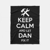 引用文おもしろい誕生日名パーソナライズされたギフトIDの修正 フリースブランケット (正面)