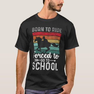 引用文おもしろい馬に乗る馬の強制ゴショオ金 Tシャツ
