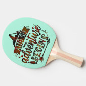 引用文おもしろい、そして、冒険が始まり、ピンPo 卓球ラケット (横)