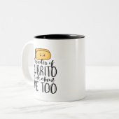 引用文おもしろい・ブリトとメキシコのフードラバー ツートーンマグカップ (正面左)