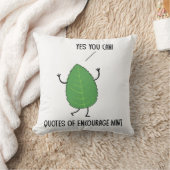 引用文おもしろい,ミントパンの冗談ユーモアを吹き込む クッション (ブランケット)