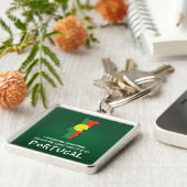 引用文おもしろいI Googleで症状を調べたポルトガル キーホルダー (側面)