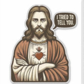 引用文おもしろいLOLイエスがあなたに伝えようとした シール (正面)