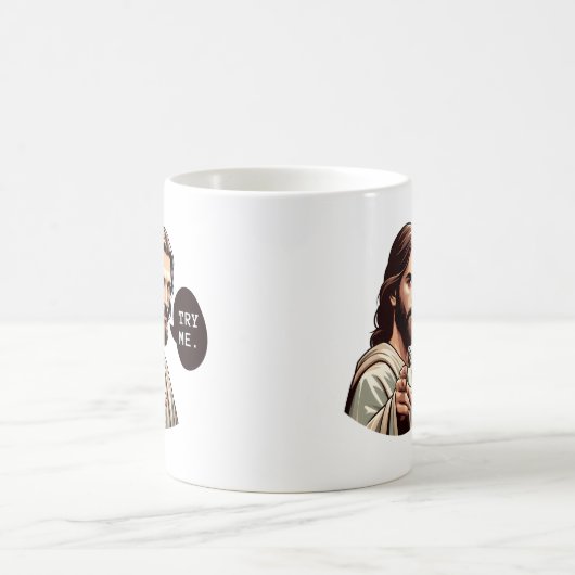 引用文おもしろいLOLイエスミーム私を試す コーヒーマグカップ (中央)