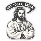 引用文おもしろいLOLイエスミームNot Today シール (正面)