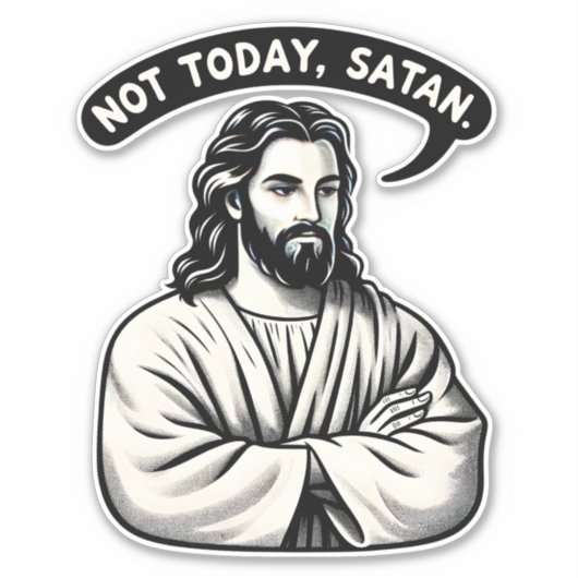 引用文おもしろいLOLイエスミームNot Today シール (正面)