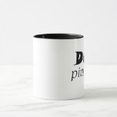 引用文おもしろいpinterestギフト冗談ユーモアタイポグラフィ マグカップ (中央)