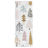 引用文お洒落ウィンターツリーズパターンワイン抱き枕 ワインギフトバッグ (裏面)