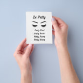 引用文かわいらしだ チラシ (手)