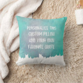 引用文かわいらし枕の水彩抽象芸術を加える クッション (ブランケット)