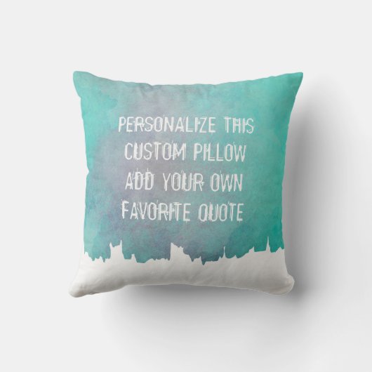 引用文かわいらし枕の水彩抽象芸術を加える クッション (裏面)