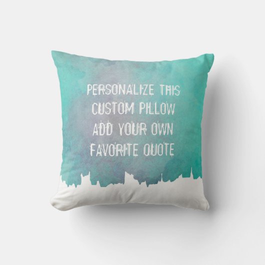 引用文かわいらし枕の水彩抽象芸術を加える クッション (正面)