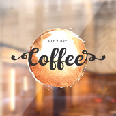 引用文が最初のコーヒータイポグラフショップカフェ ウィンドウサイン (シート2)