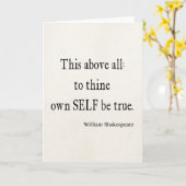 引用文がThineに自己を所有するシェークスピアは本当の引用文です カード (黄色い花)