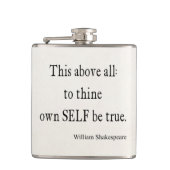 引用文がThineに自己を所有するシェークスピアは本当の引用文です フラスク (正面)