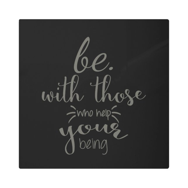 引用文ことわざあなたの存在する救済人と一緒に メタルプリント (正面)