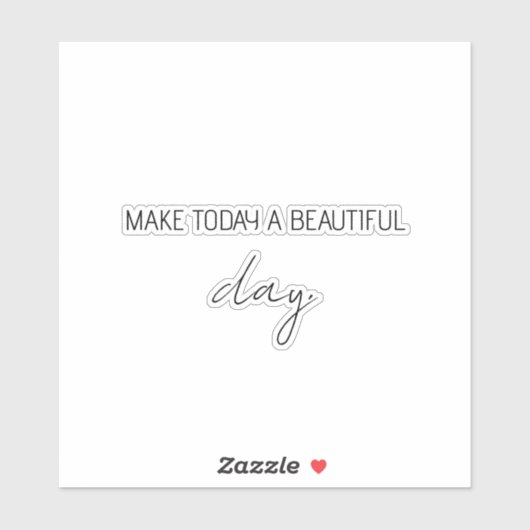 引用文ことわざは今日の美しい日を作カスタムる シール (シート)