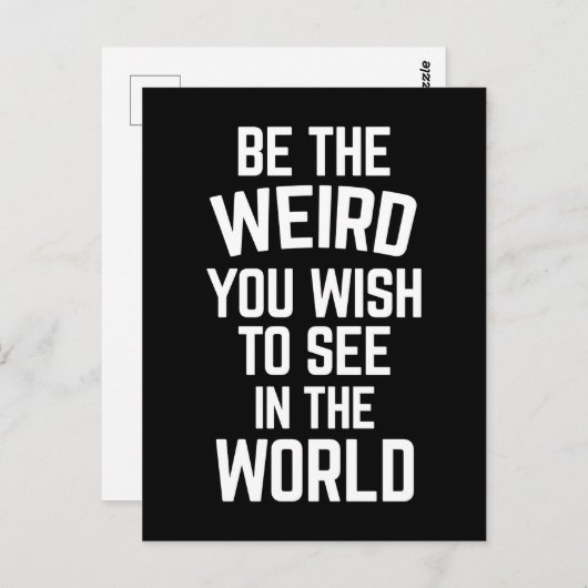 引用文であ風変わりる ポストカード (正面/裏面)