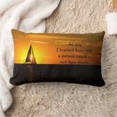 引用文で夕日に入る ランバークッション (ブランケット)