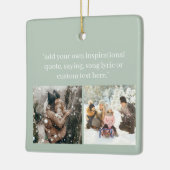 引用文で自分の写真を作成 セラミックオーナメント (左)