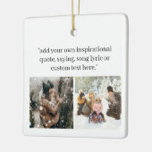 引用文で自分の写真を作成 セラミックオーナメント (左)