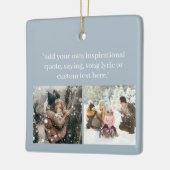 引用文で自分の写真を作成 セラミックオーナメント (左)