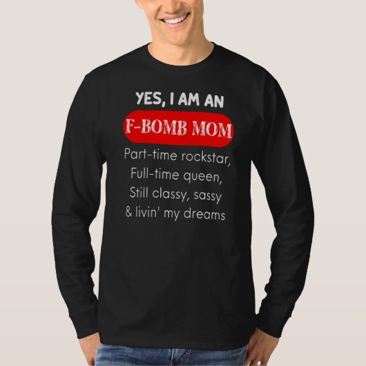 引用文とことわざ爆弾母のための女性W態度 Tシャツ (正面)