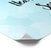 引用文とハウリングウォーターカラーウルフボホスタイル ポスター (角)