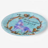 引用文とハウリングウルフインアボホリース ペーパープレート (アングル)