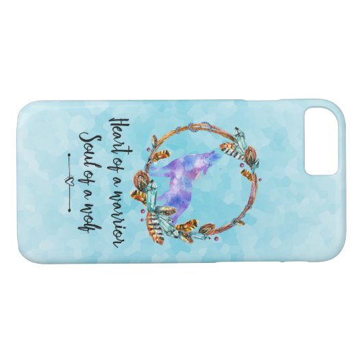 引用文とハウリングウルフインアボホリース Case-Mate iPhoneケース (裏面(横))