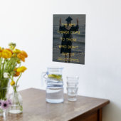 引用文とフォトオーバーレイやる気を起こさせるWisdom 箔ポスター (レイダウン (キッチン))