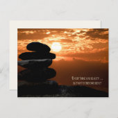 引用文と夕焼けの空 シーズンポストカード (正面/裏面)