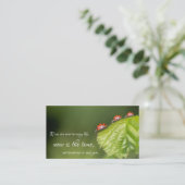 引用文と美しいラディバやる気を起こさせるグ 名刺 (スタンド正面)