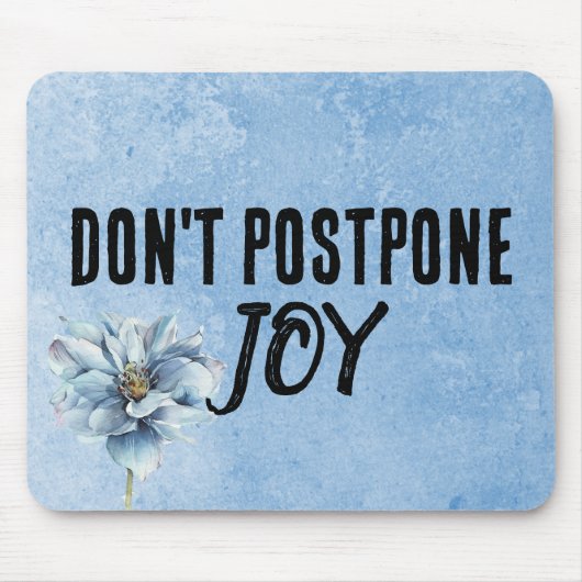 引用文と青い花 マウスパッド (正面)