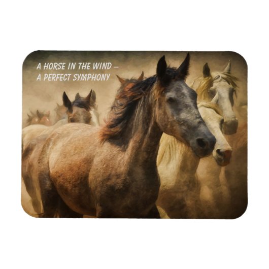 引用文についてウマ冷蔵庫用マグネット マグネット (横)