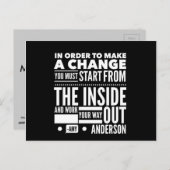 引用文に意味のはがき ポストカード (正面/裏面)