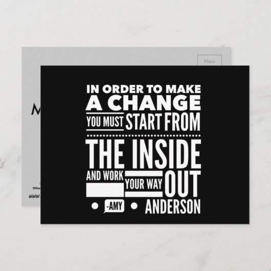 引用文に意味のはがき ポストカード (正面/裏面)