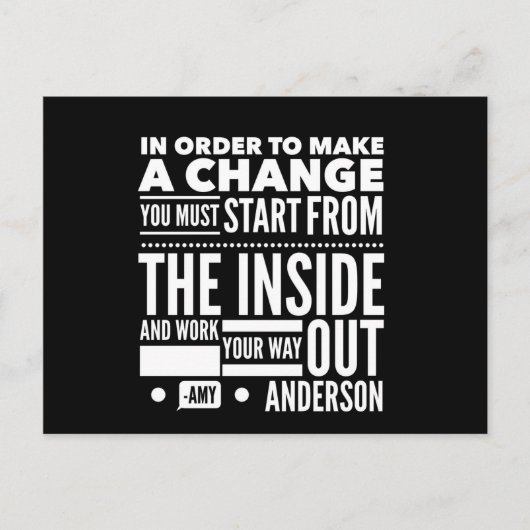 引用文に意味のはがき ポストカード (正面)