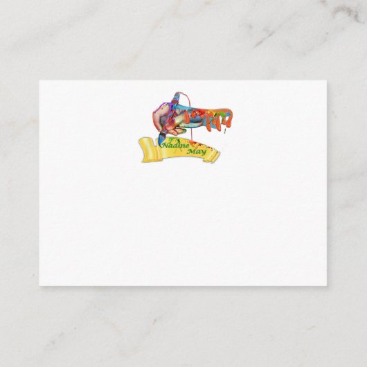 引用文のまわりに書 エンクロージャーカード (裏面)