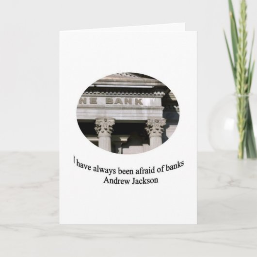 引用文のアンドリュー・ジャクソン カード (正面)